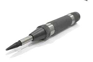AD INTERNATIONAL A.D. International Automatic Center Punch with Replaceable Hardened Steel Tip ((Heavy Duty))