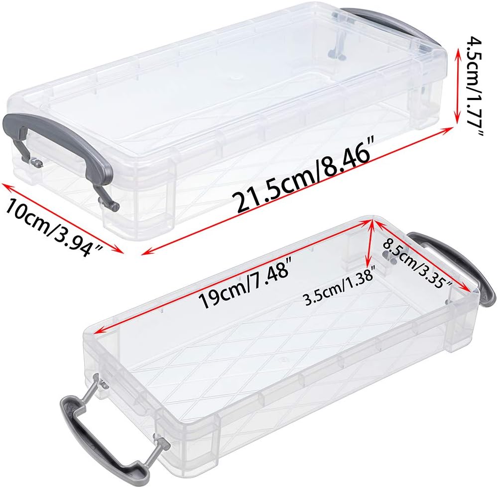 BTSKY Large Capacity Pencil Box, Office Supplies Storage Organizer Box, Brush Painting Pencils Storage Box Watercolor Pen Container Drawing Tools(6 Pack): Home Improvement