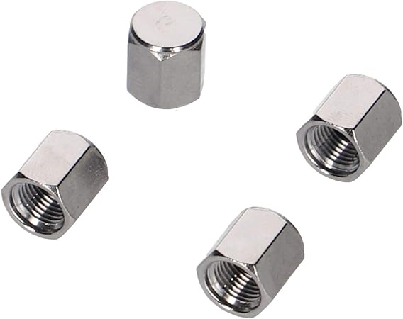 Amazon エーモン Amon エアバルブキャップ 黄銅 すずコバルトメッキ 4個入 85 車 バイク 車 バイク