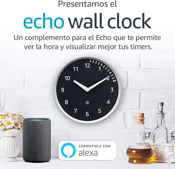 Echo Wall Clock Consulta los timers de un vistazo Requiere un