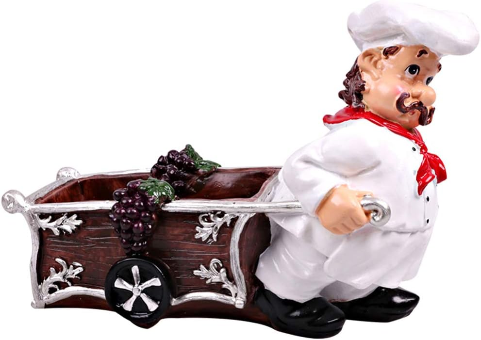 BESPORTBLE Chefs Resin Ornaments for Chef, Kitchen Decorations, Statue