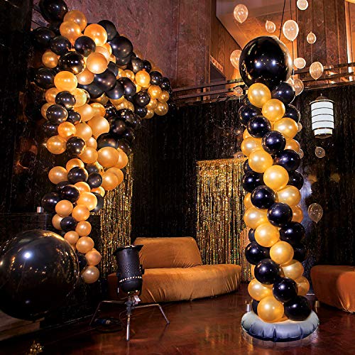2 Set Balloon Column Kit Arch Base Stand and Pole 61 inch Height [2019 Upgrade]+30Pcs Balloon Rings, Quick & Easy Balloon Tower Decoration for Birthday Party Wedding Party Event Decorations - Thumbnail 6