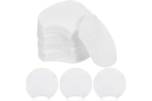 Hohopeti 600Pcs Skin-friendly Non-woven Makeup Pads Thickened Half-round Cosmetic Cleansing Pads for Facial