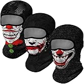 3PCS Balaclava Ski Mask Motorcycle Full Face Mask Outdoor Tactical Hood Headwear Mask Unisex for Cycling Halloween Windproof