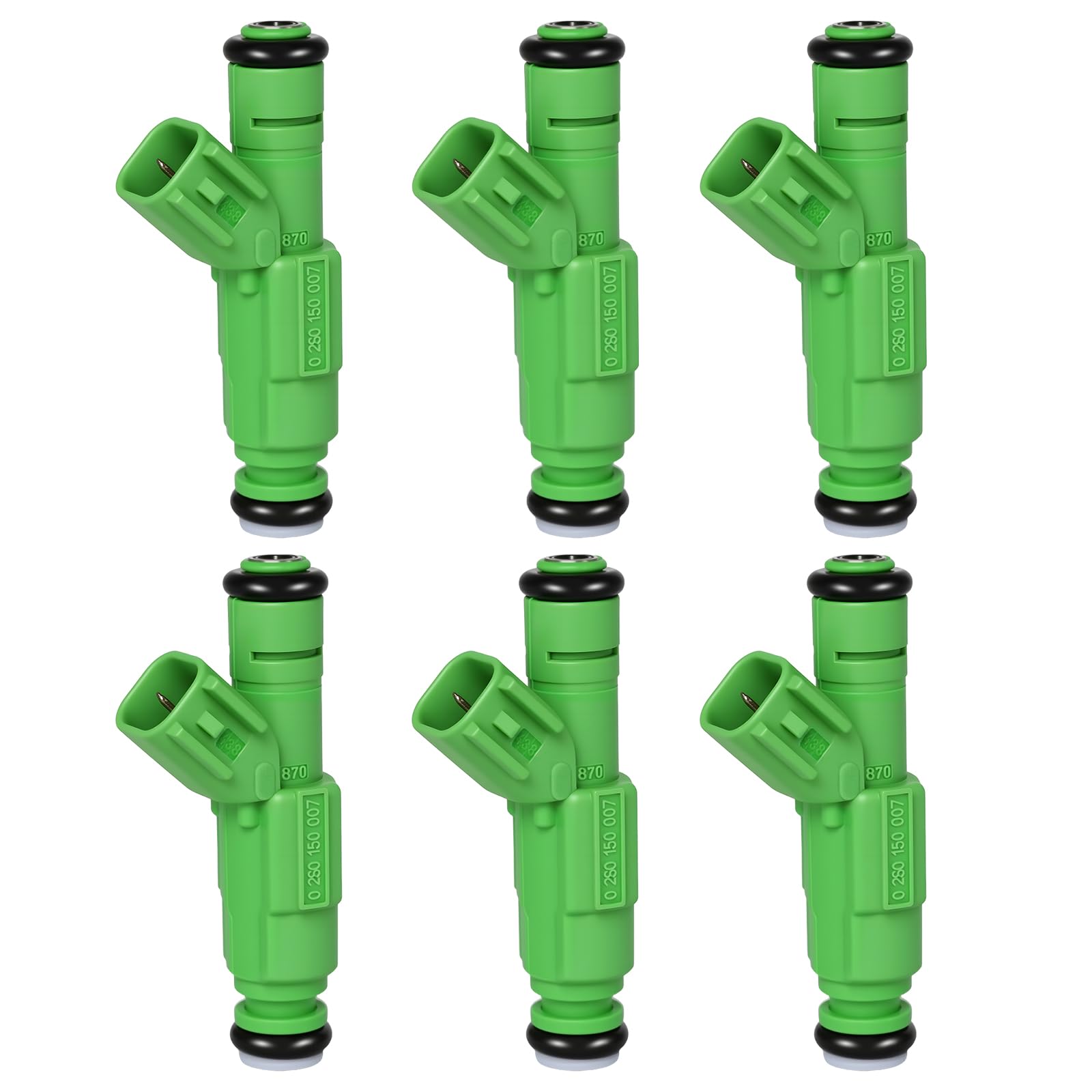 Photo 1 of 2001-2007 Fuel Injector 4 Holes Compatible for Chrysler Town & Country 01-07, Voyager 2001-2003, for Dodge Caravan, Grand 2001-2007, 3.3L V6, Replace 0280156007
