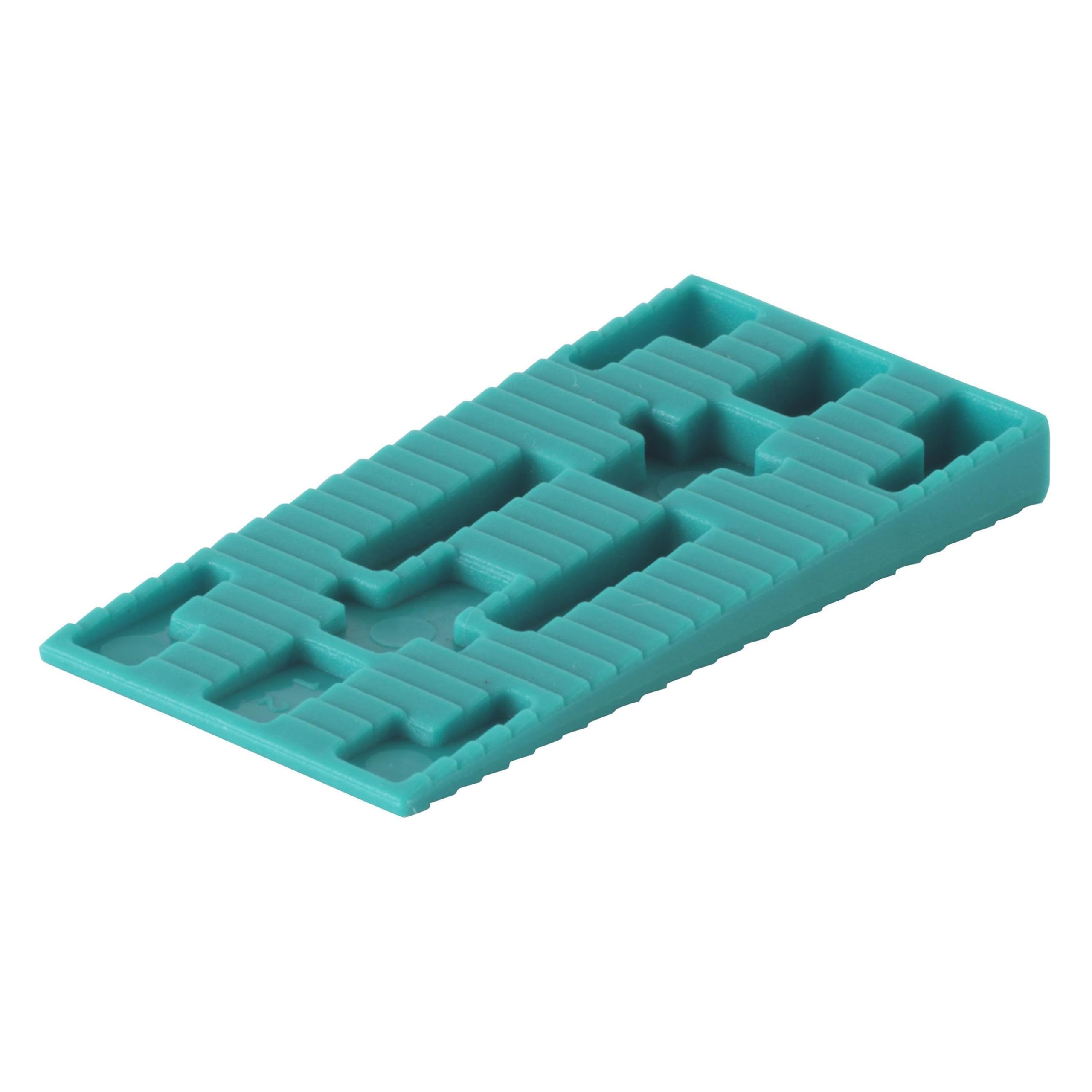 wolfcraft 120 Plastic Spacer Wedges I 8648000 I 40 Plastic Wedges – Ideal for Creating Expansion Joints