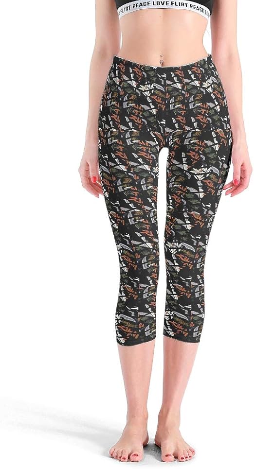 Teen Weight Loss Slimming Leggings Printed Colorful Yoga