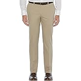 Savane Men's Slim Fit Ultimate Performance Chino Flat Front Pant