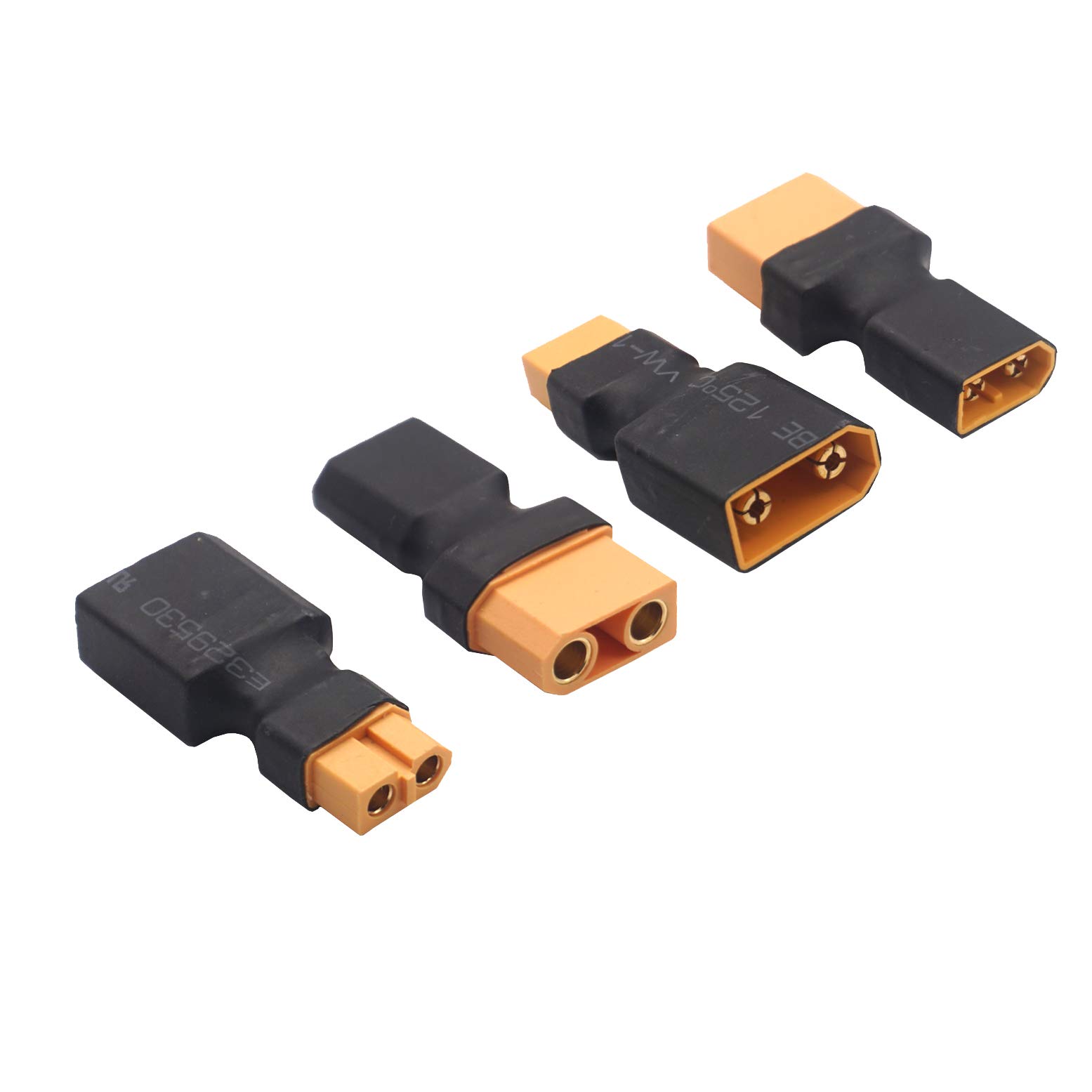 2Pairs ShareGoo RC XT90 to XT60 Plug Male Female