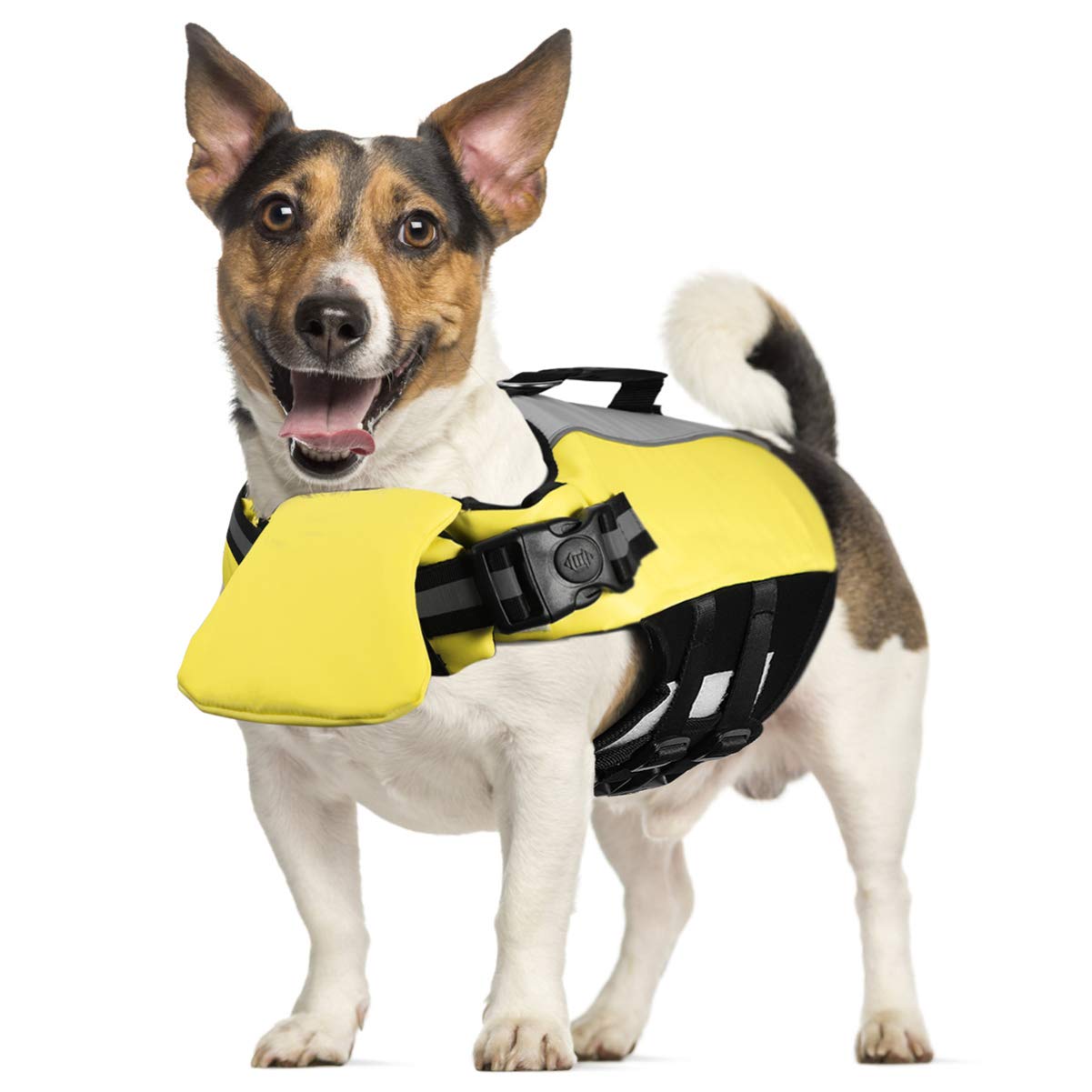 Dog Life Jacket for Swimming - Pet Float Coat Reflective Dog Vest Saver Swimsuit Vest with Padding for Small, Middle, Large Dogs