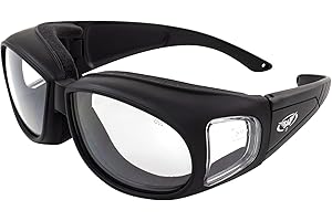 Global Vision Outfitter Padded Fit-Over Motorcycle Safety Sunglasses