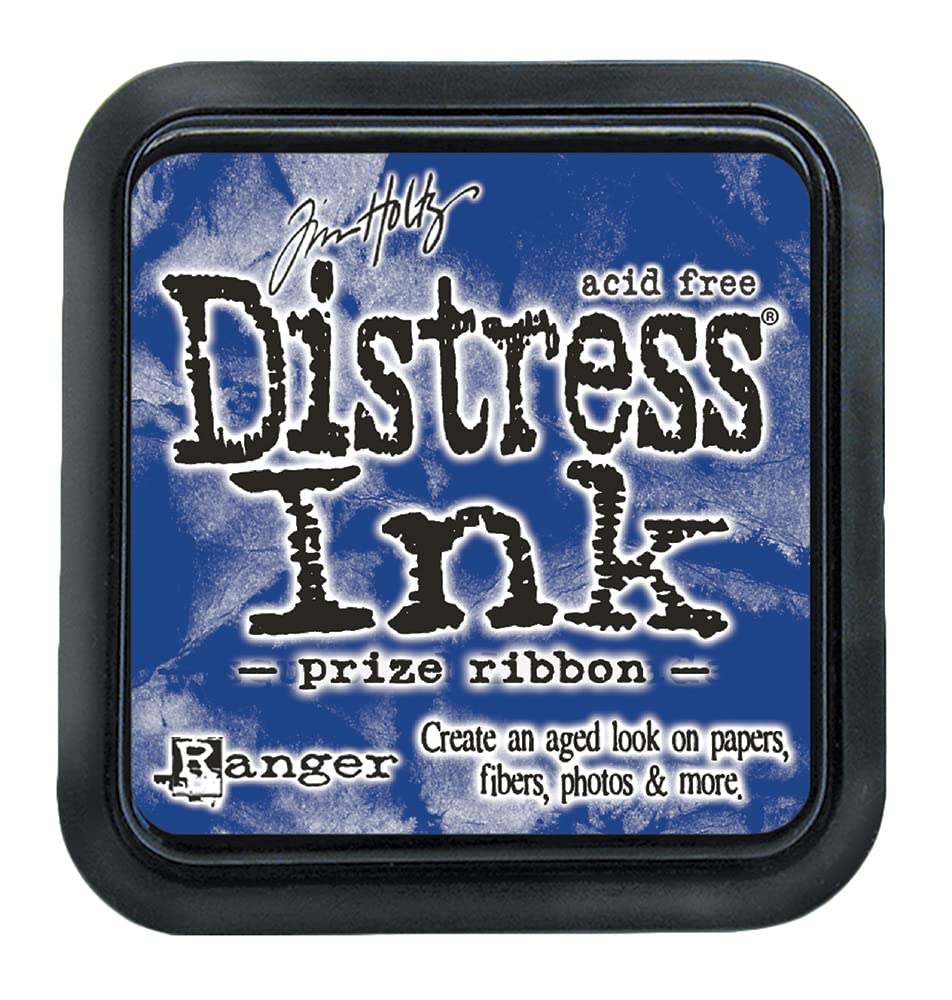 Ranger Tim Holtz-Distress Ink Pad, Prize Ribbon Blue, 3 x 3 inch
