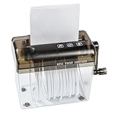 JIKIOU Mini Hand Shredder Portable Paper Shredder