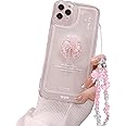 Ownest Compatible for iPhone 11 Pro Cute 3D Pink Bowknot Slim Clear Aesthetic Design Women Teen Girls Camera Lens Protection Phone Cases Cover
