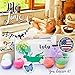 Bath Bombs Gift Set, Mother’s Day Gifts 18 Family Spa Vegan Lush Fizzies with Natural Essential Oils,3 Flower Pental Bags,Moisturize Dry Skin,Add to Bubble Bath,Basket,Bath Beads,Bath Pearls & Flakes