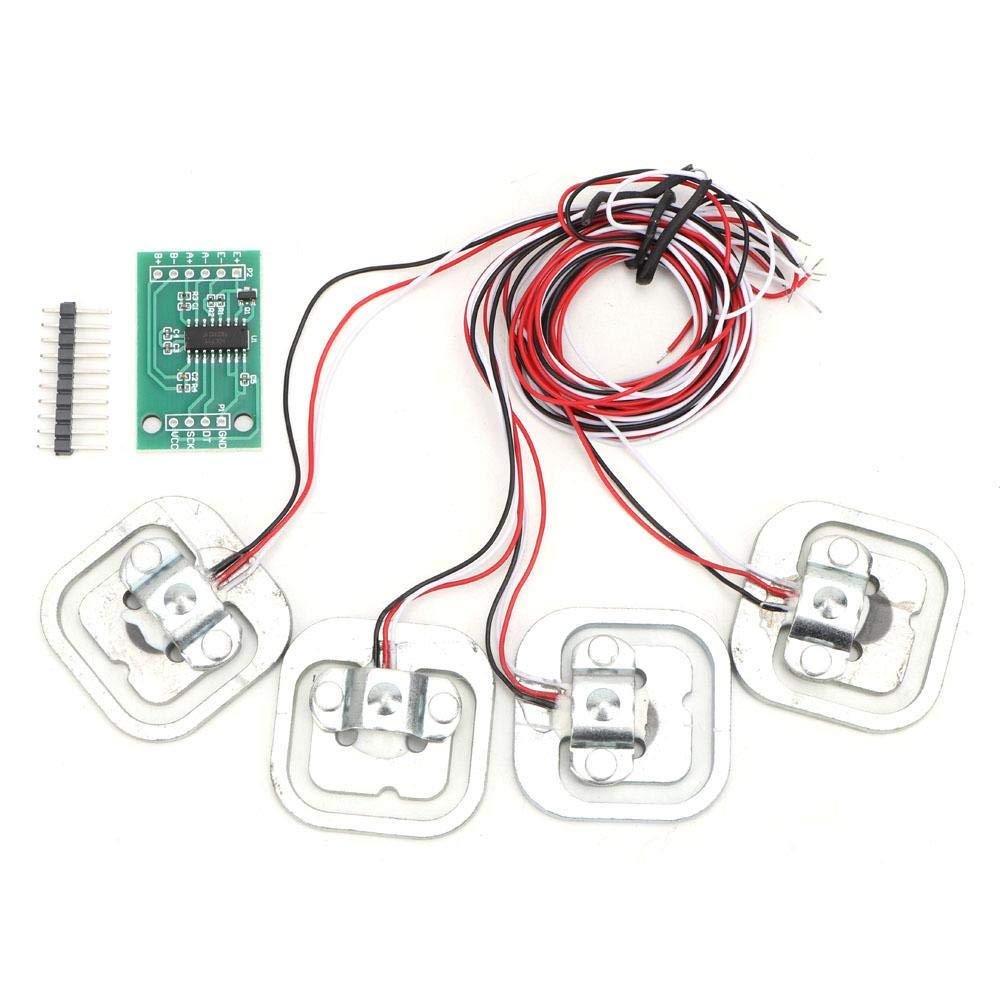 July Summer Gifts Load Cell Set, HX711 Module + 4 Pcs Personal 50Kg Half-bridge Strain Gauge Weighting Sensor Set, HX711 Module + 4 Pcs Personal 50Kg Half-bridge Strain Gauge Weighting Sensor Set