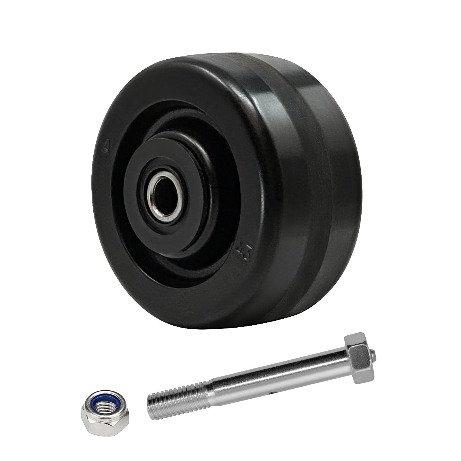LONGRUNFORU 4" x 2" Industrial Casters, Phenolic