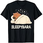 Capybara Sleep Pajamas Sleepybara T-Shirt