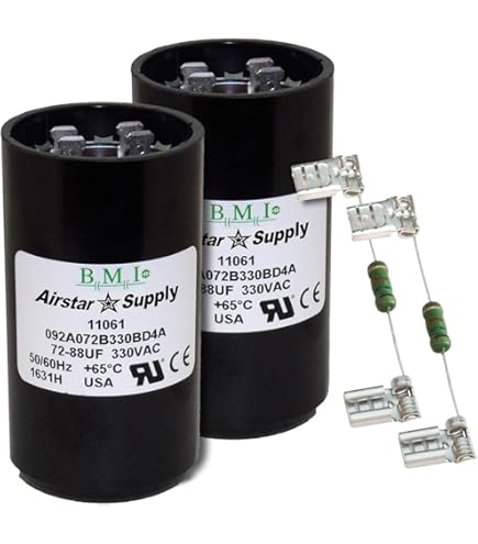 Motor Start Capacitor 72-88 uf MFD 330 Volt VAC 2 11961