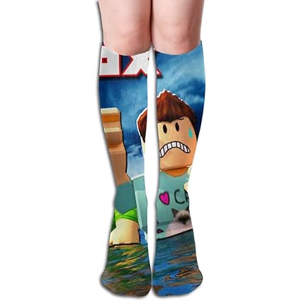 Amazoncom Mcwo Gray Unisex Casual Knee High Socks Ro Blox - 