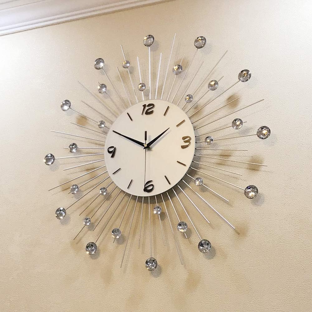Reloj De Pared Luminoso De Cristal 3D, Reloj De Pared De Metal Reloj De Pared Luminoso De Cristal 3D, Reloj De Pared De Metal