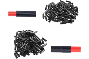 Saiper 200pcs Bike Derailleur Shift and Brake Wire Cable Housing Ferrule End Caps, 100 pcs for 4mm derailleur /100 pcs for 5m
