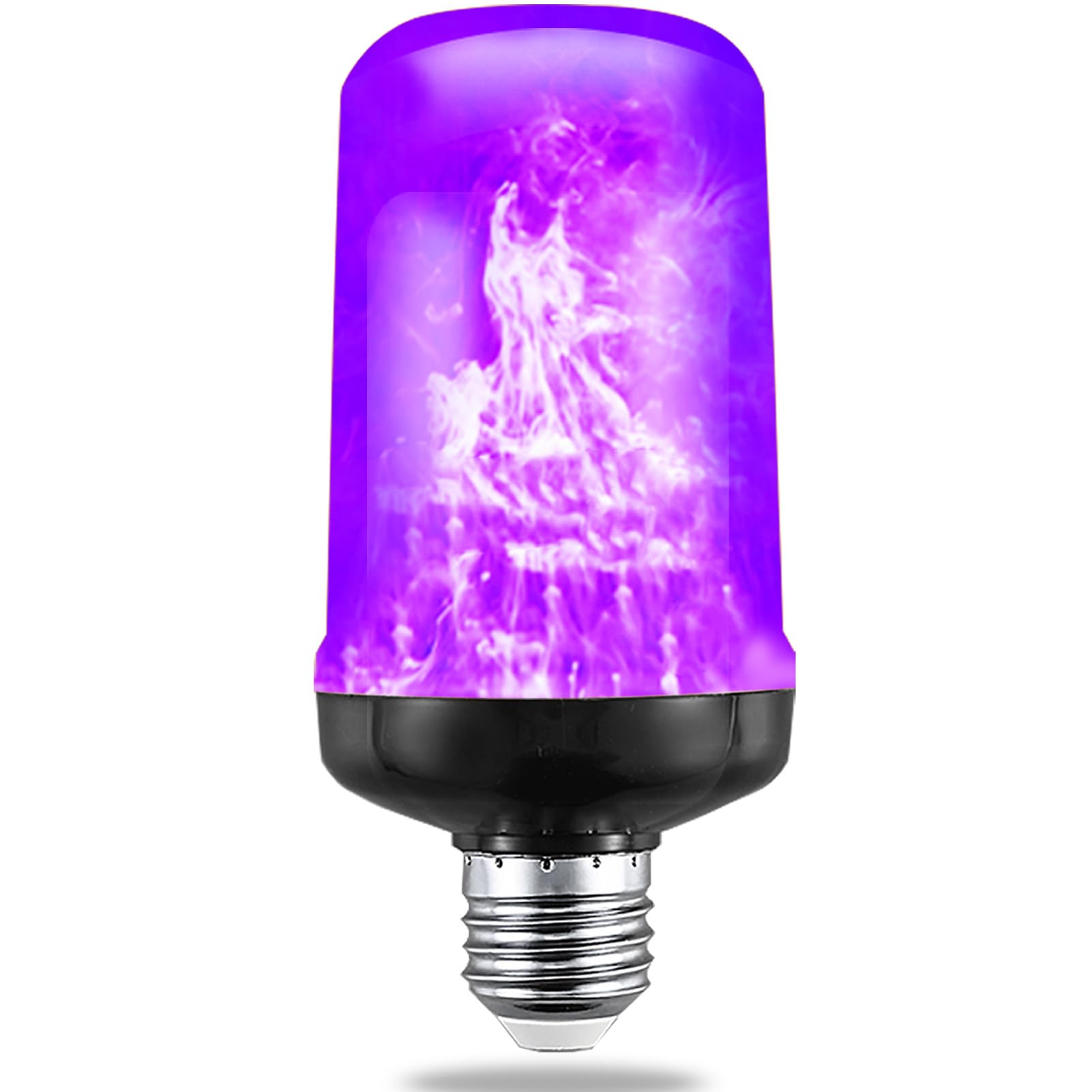 Photo 1 of Purple Flame Light Bulbs, Flickering Light Bulb with 4 Modes Upside Down Effect, 5W E26 Base LED Fire Lights for Halloween Christmas, Indoor Outdoor Party Home Patio Porch Decor