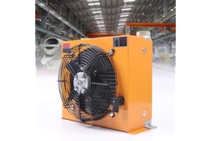 CNCEST Ethedeal Hydraulic Oil Cooler, AC110V /60HZ AH1012T-CA New Hydraulic Oil Cooler 100L/min, Precise Welding & Efficient Fan