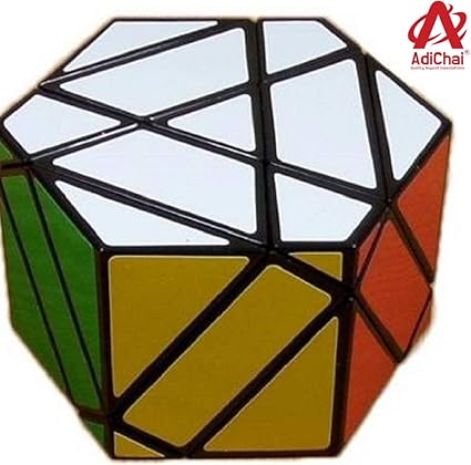 AdiChai 3 Layers Hexagonal Prism High Speed Sticker Less Magic Puzzle Cube from Dian Sheng Magic Cube Square