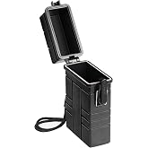 LYPOBALA Waterproof Case, Airtight Holder Case, EDC Survival Container | 20 Capacity for Whole Package 84-100mm Size, Match Seal Storage, Dry Box for Fishing Kit, Cool Gadgets for Men Women Camping