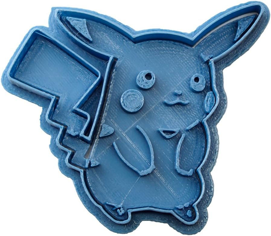 Cuticuter Pokemon Pikachu Cookie Cutter, Blue, 8 x 7 x 1.5 cm Amazon