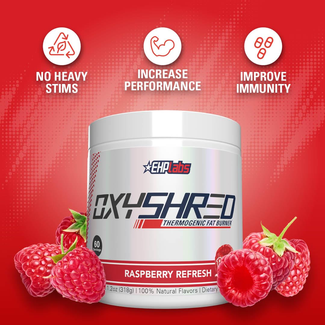 EHPlabs OxyShred Thermogenic Pre Workout Powder & Shredding Supplement