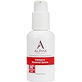 Alpha Skin Care Renewal Serum Concentrated with 14% Glycolic AHA, Intensive Rejuvenating Smoothing Serum, Gently Exfoliates,