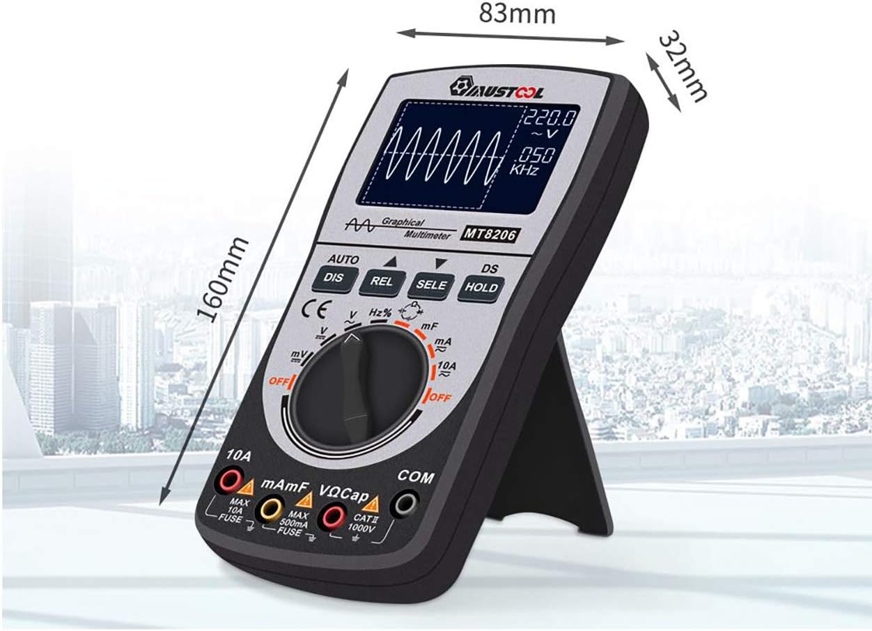 Oscilloscope Multimeter AC/DC Current Voltage Resistance Frequency