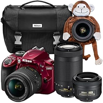 Amazon.com : Nikon D3400 24.2 MP Triple Lens Ultimate