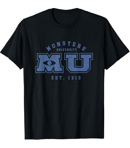 Amazon.com: Disney Pixar Monsters University Vintage Collegiate MU