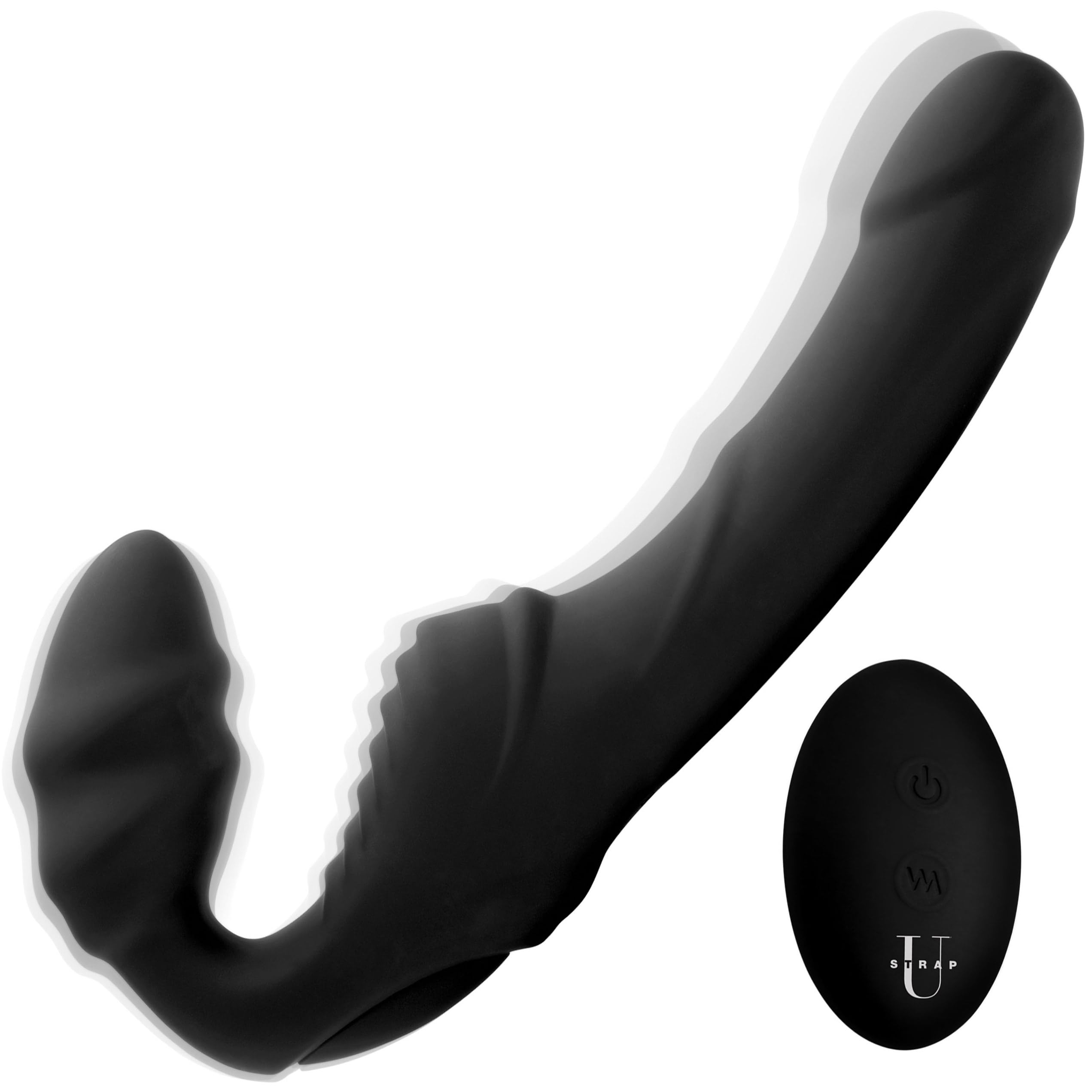 Strap U Pro Rider 9X Vibrating Silicone Strapless Strap On with Remote Control