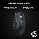 Razer Naga V2 HyperSpeed Wireless MMO Gaming Mouse 19 Buttons 250H Battery view 2