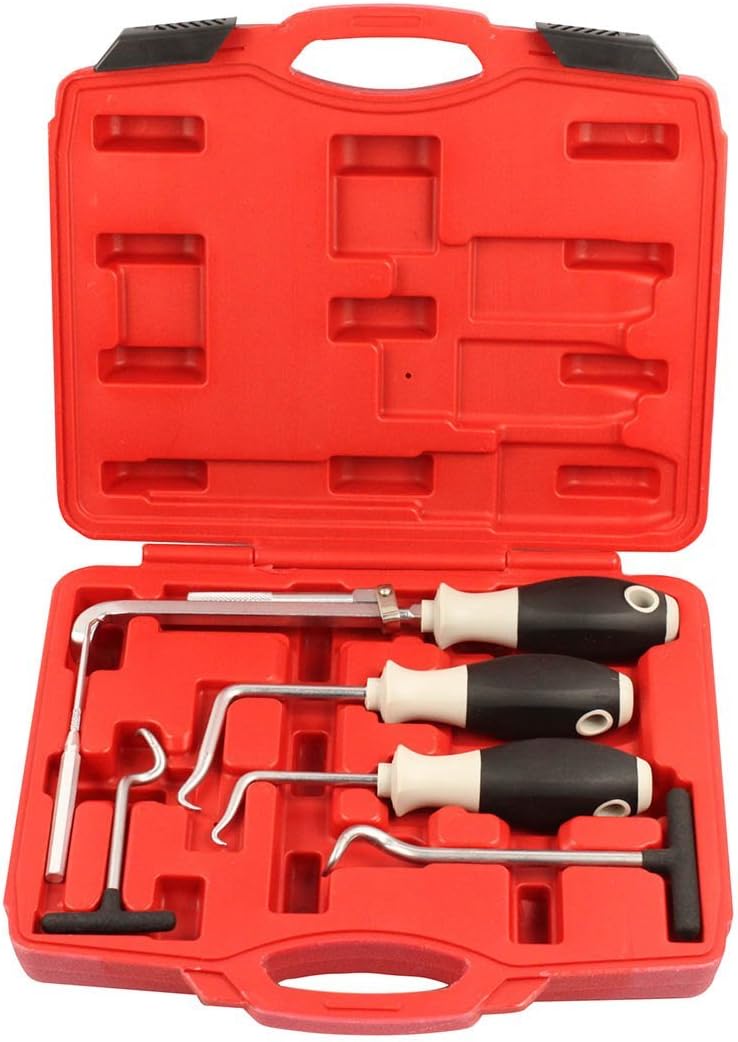 Qbace Hand Tools O-ring and Oil Seal Puller Removal Tool Set 6pc