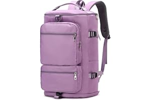 Duffle Backpack Gym Backpack for Women with Shoe Compartment Sports Yoga Overnight Weekender Travel Shoulder Bag Gym Bag for 