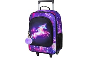 KLFVB Kids Luggage for Boys Girls, Cute Rolling Wheels Suitcase for Toddler, Children Travel Carry on Suitcase
