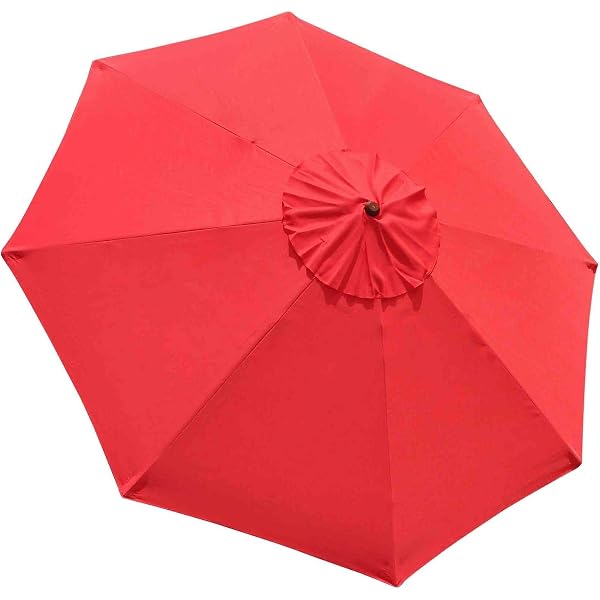 Amazon Com Legendary Yes 9 Feet Red Market Patio Umbrella Replacement Canopy Canvas Cover Garden Outdoor