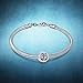 ANGEMIEL 925 Sterling Silver CZ Cross Charms with God All Things are Possible Fit European Snake Bracelets