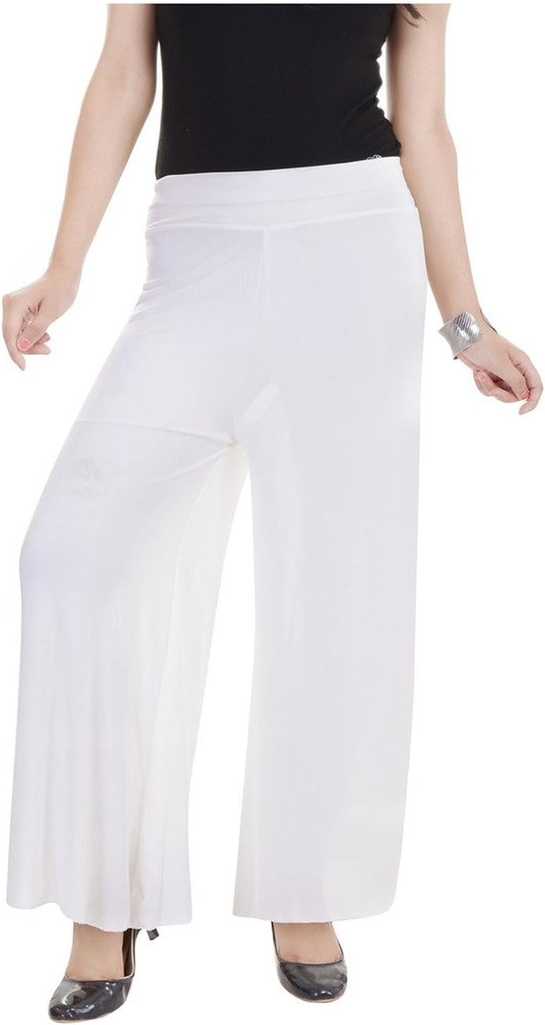 ROOLIUMS Women's Light Weight Trendy and Stylish Malai Lycra Palazzo - Free Size
