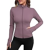 Avoogue Women Lightweight Active Jacket Full Zip Workout Running Yoga Athletic Outerwear with Pockets