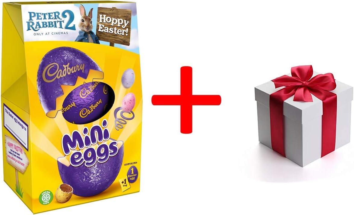 MadeInAngleterre chocolate (Size M OFFICIAL 2020 design CADBURY MILK/MINI EGGS with Easter egg Medium size + ONE SURPRISE GIFT (EXCLUSIVE)