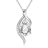 FANCIME April Birthstone Necklace for Women