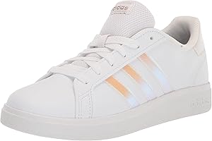 adidas Unisex-Child Grand Court 2.0 Elastic Lace & Strap