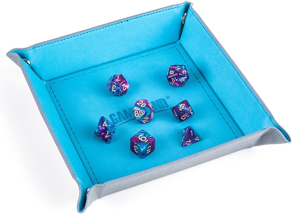 GAMELAND Dice Folding Tray, Dice Box, Dice Holder, Storage Box for for RPG Table Games Folds Flat, Fits in Board Game Box for Roleplaying RPG