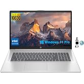 HP 17.3" FHD Business Laptop 2024, 32GB RAM, 1TB SSD, 12th Gen Intel Core i3-1215U (6-Core, Beat i5-1135G7), Wi-Fi, Long Battery Life, Webcam, Numpad, Windows 11 Pro, KyyWee Accessories
